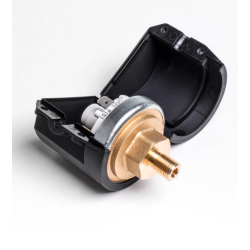 Pressostat komplet. IP44. M10. 6/2 amp. 250/24 volt. Messing