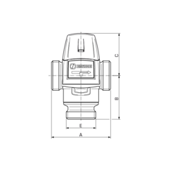 Blandeventil 3/4'' til spabade med autofyldning