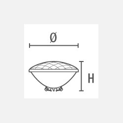 17W LED Poolpre PAR56 12V til swimmingpools