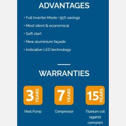 Jetline Premium Fi Inverter Varmepumpe 13 kW med WiFi