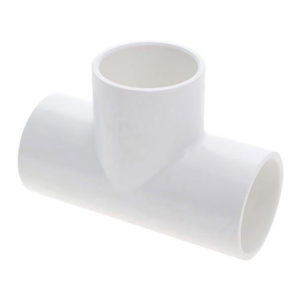 T-fittings med tre 1.5&Prime; / 48mm til udespa