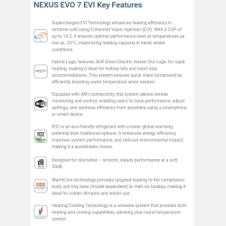 Nexus 7 EVI udespa varmepumpe p� 7kW