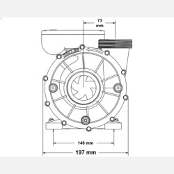 Koller 1,5kW udespa pumpe