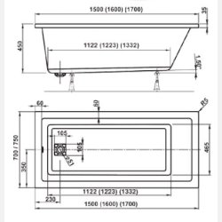 Camilla badekar i 5 strrelser
