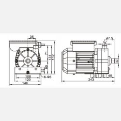 Cirkulationspumpe WE10 til udespa