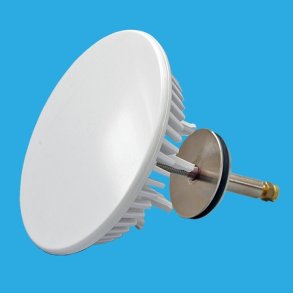 Bundventil prop m/skrue og krom dksel 90 mm